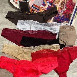 ACOUSMA Paris Women Satin Sexy Back Thongs Panty Underwear Seamless 🇫🇷